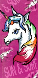 serviettes de plage licorne